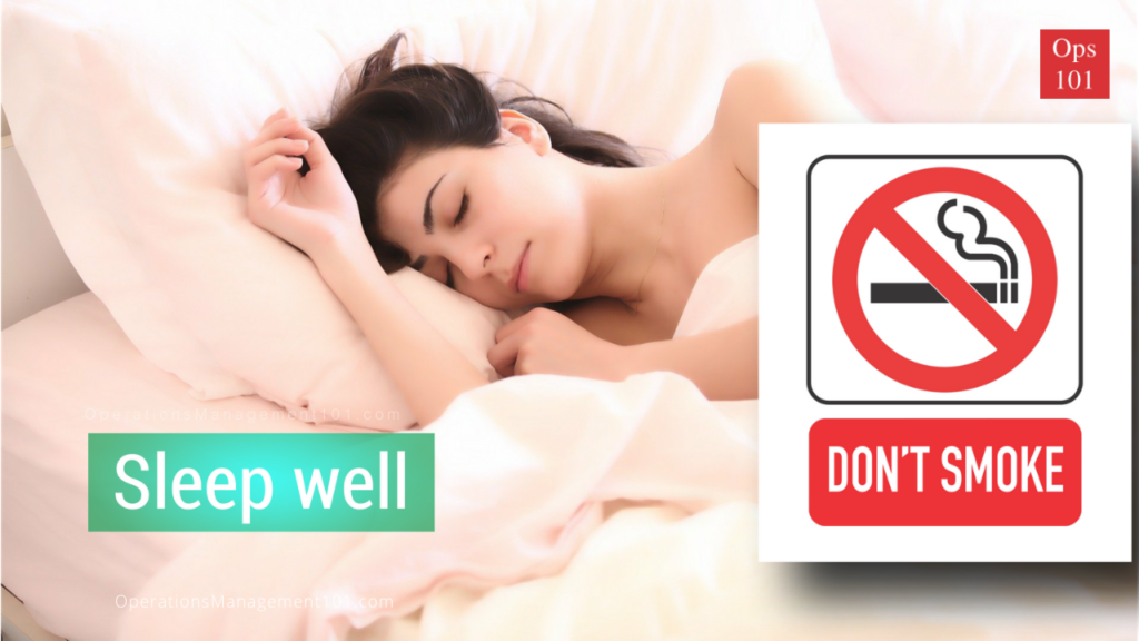 stay calm stay home sleepwell no smoking